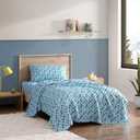 Eddie Bauer Kids - Queen Sheets, Stain Resistant Kids Bedding, Ideal for Toddler Bedding Set (Little Rider Blue, Queen)