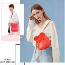 KL928 Girls Mini Backpack Bowknot Polka Dot Cute Small Daypacks Convertible Shoulder Bag Purse for Women