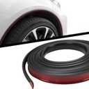 AUTOXBERT 3M/10Ft Fender Flare Rubber Seal L Shape Fender Flares Edge Trim Door Edge Molding Kit Arches Extension Protector for Car and Truck Wheel Wells (3CM*0.7CM)