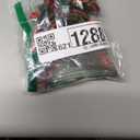 ADOGGYGO Christmas Dog Collar with Detachable Floral, Adjustable Red Green Plaid Christmas Floral Collars for Large Dogs (Large)