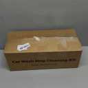 THINKWORK Car Wash Kit, Car Washing Brush with Long Handle, Extendable Car Wash Brush Mop with 2-in-1 Windshield Squeegee and 9Pcs Detailing Brushes, Gray Car Detailing Kit Gift for Men