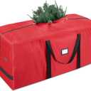BALEINE 7.5 ft Christmas Tree Storage Bag, Heavy Duty 900D Oxford Fabric with Reinforced Handles and Dual Zippers Wide Opening, Extra Large Storage Container for Trees and Decorations (Red)