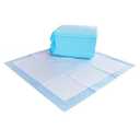 Amazon Basics Absorbent, Disposable, Quick Dry Puppy Pads with 5-Layer Leak-Proof Design, Odor Control, and Scented Surface for Potty Training, Regular, 22 x 22 Inch, Pack of 60, Blue & White