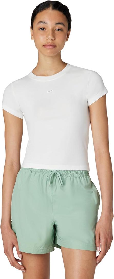Nike Women's Sportswear Chill Knit T-Shirt (White, S)