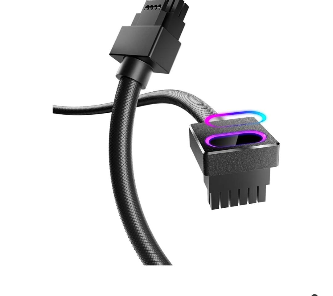 HYDRUS-16pin 12VHPWR Module Power Supply for GPU - Black -50cm-Atype