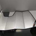 Windshield Sun Shade for Mazda CX50 2023-2025. Reflective Aluminum Film Front Window Sunshade - BLAZBLOCK (Shiny Silver (Classic))