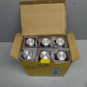 JoyJolt Spring Glass Water Bottles Set of 6-18 oz Glass Bottles with Stainless Steel Caps - Glass Drinking Bottles with Leakproof Lids - Reusable Glass Juice Bottle - Container Bottle Set