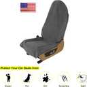 VSHIELD Waterproof Towel Car Seat Cover, Sweatproof Non-Slip Seat Protector, Universal Fit for Front Bucket or Rear Bench Seat of Cars, SUVs, Vans, Trucks, Compatible with Airbags and Armrests