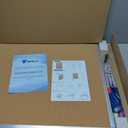 Magnetic White Board and Cork Board Combo, 48 X 36 inches Whiteboard Bulletin Combination Board, Wall Mounted Dry Erase Message Board for Home, School and Office