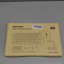 TECKNET Wireless Keyboard and Mouse Combo, Mini Cordless Computer Keyboard and Mouse Set 2.4GHz, Silent Adjustable 1600 DPI, Quiet Click, Lag-Free for Computer, Laptop, PC, Windows, Mac, Chrome OS (Black)