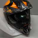 Dirt Bike Off-Road Motocross ATV Motorcycle Helmet for Men Women,Professional Competition Helmet DOT Certified (Orange, Large)