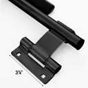 Hicarer Cam Bar Lock Enclosed Trailer Door Latch, Zinc Plated, Single Hinge Point for Folding Ramp Door, RV Hauler Fold Down Door(36 Inch,Black)