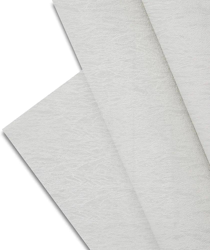 Majestic Giftware PVC Faux Leather Fabric 3 Yard (G7-54X108) | Light Grey Stucco Synthetic Vinyl Faux Leather Sheets by The Yard for DIY Crafts, Upholstery | Waterproof & Easy to Clean