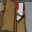 RUACQ Paper Towel Holder Under Cabinet, Wall Mounted or Adhesive Stainless Steel Paper Towel Holder,Square Base Paper Towel Rack for Kitchen, RV, Bathroom (Brushed Gold) (Standard - Rectangle)