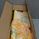 Tioncy 6 Pcs Fresh Lemonade Stand Kits Hut Decor (Without Table) Include Shelf Banner Roof Pennant Table Skirt for Photo Props Outdoor Lemon Themed Party Decor (Desk Is Not Included)