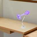 VICASKY Adjustable Action Figure Stand with Effects, 2pcs Doll Display Holder for Collectibles, Purple Plastic, 4.72 X 3.93 X 1.57 Inch, Ideal for Showcasing Models, Dolls, and Figures in Home, Off