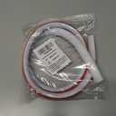 Flexible Quarter Round Molding Double Sided Self Adhesive Peel and Stick Bendable Molding Trim for Floor, Bathrooms, Cabinet Edge, Countertops, Kitchens (39inch)