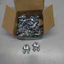 30PCS 1/4" Galvanized Zinc-Plated Wire Rope Cable Clamp Clips, M6 Wire Cable Clampswith U-Bolt Saddle Fasteners for Secure Rigging & Marine Use