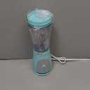 Mueller Smoothie Blender for Smoothies - Personal Blender for Shakes, Frozen Drinks, Baby Food & More, 15oz Travel Cup and Lid, Durable Stainless Steel Blades for Powerful Blending Performance (Turquoise)