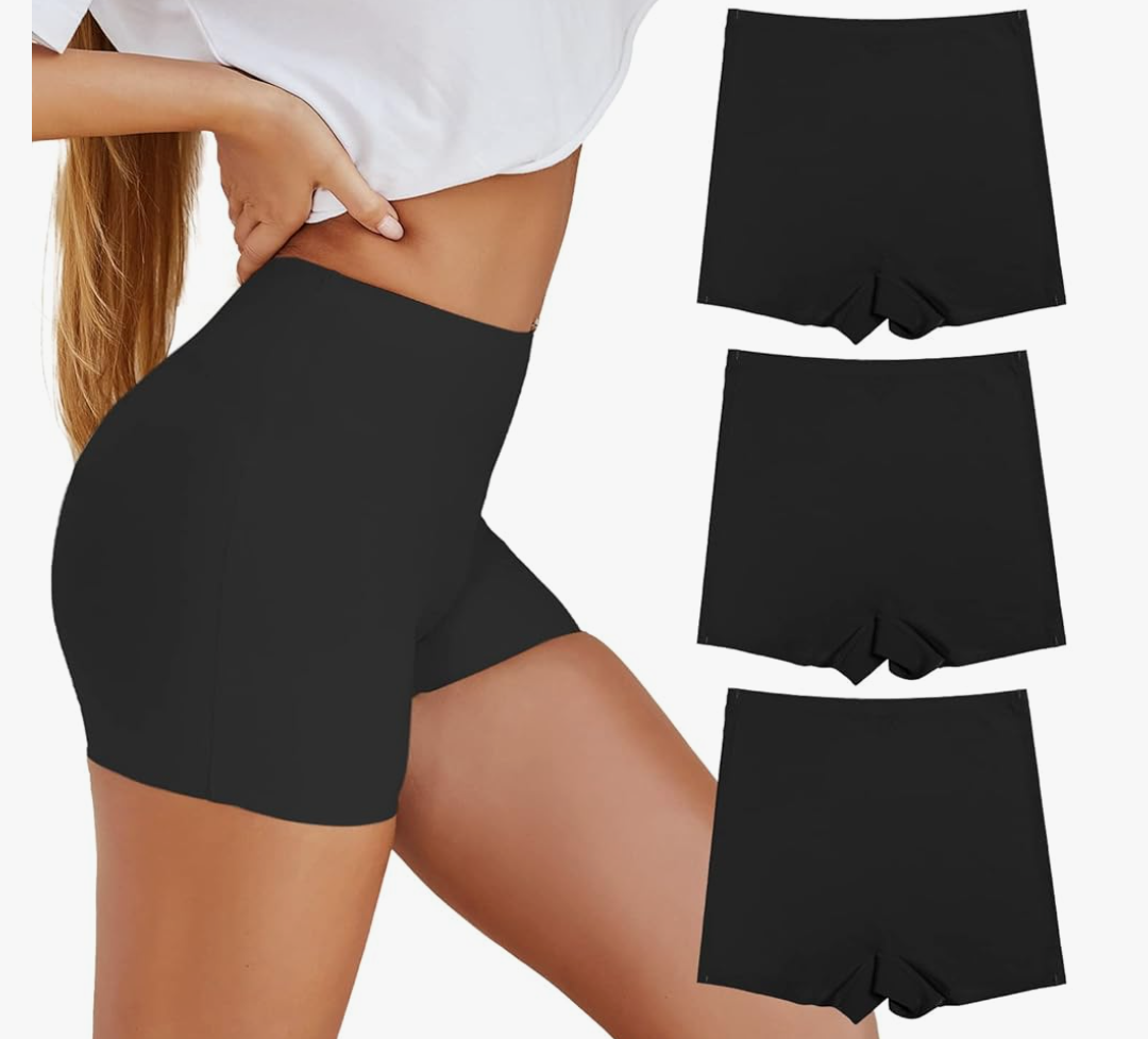 SHARICCA BoyShorts Panties for Women Seamless Soft Boy Shorts Underwear Short Boxer Briefs Anti Chafing Multiple Pack M 3Pack