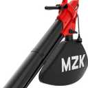 MZK 3 in 1 Electric Leaf Blower Corded, Leaf Vacuum and Leaf Mulcher, 460 CFM, 167 MPH Airflow, Corded Blowers with 40L Leaf Collection Bag for Yard, Garden