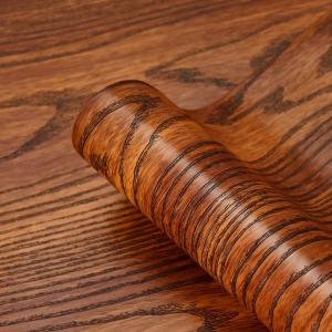practicalWs 15.8 inch x 236 inch Brown Wood Peel and Stick Wallpaper, Wood Grain Contact Paper, Removable Wall Covering Decorative Wooden Grain Film Vinyl Decal Roll
