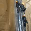 Square Backdrop Stand 6.5x10ft, Heavy-Duty Pipe Drape with Flat Metal Base, 10x6.5 ft