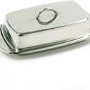 Norpro Stainless Steel Double Covered Butter Dish