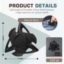 2 x Fidget Spinners Toys Adults Metal Fidgets for Teen Boys EDC Office Desk Cool Gadgets Stuff Stress Anxiety Autism ADHD Relief Quiet Figets Spinners Toy Easter Basket Stuffer for Teens Adult Men