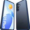 TORRAS Shockproof for Samsung Galaxy S25 Plus Case, 12FT Military-Grade Protection, Slim Case for Samsung S25 Plus Case, Matte Translucent Blue, Thin, Guardian Series