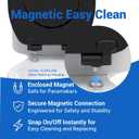 Pro Elite Heavy-Duty Wood Toilet Seat Elongated, Black, Magnetic Quick-Release Easy-Clean and Change, HushMotion Soft Close, StainShield High-Gloss Finish, Arch-Tite Secure Fit