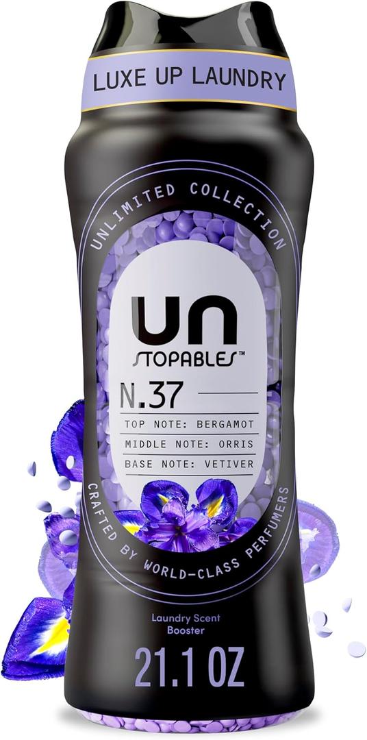 Downy Unstopables Unlimited Collection In-Wash Laundry Scent Booster Beads, No. 37, Fine Fragrance, Long-Lasting Fresh Scent Beads, 21.1 oz