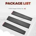 ECOTRIC Tailgate Molding Cap Cover Trim Compatible with 2014-2019 Chevy Chevrolet Silverado GMC Sierra 1500 2500HD 3500HD Replacement for 22763062 GM1904110 Top Protector Molding (3Pcs)