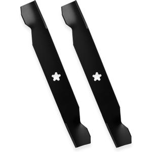138971 42 inch 5-Star Blades for Craftsman LT1000 LT2000 YT3000 T110 Husqvarna YTH22V42 YTH18542 YTA18542 Poulan 42'' Deck Cut Lawn Tractor Zero-Turn Mower 127843 532138971 (Medium Lift) 2-Pack, Black
