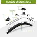 Factory Windshield Wiper Blade Wiper Set 24"+19" (Top Lock 19mm,Set of 2) Fits Volkswagen Jetta Volkswagen Passat,VW Golf VW Eos