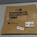 Art3d 20ft Outside Vinyl Corner Trim Peel and Stick for Tile and Wall Edges, Furniture Decoration White