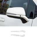 ERIDANUS Auto Accessories Fit for Toyota Sienna 2025 2024 2023 2022 2021 Rearview Side Mirror Strip molding Cover Trim (Chrome Silver) ABS 4 PCS