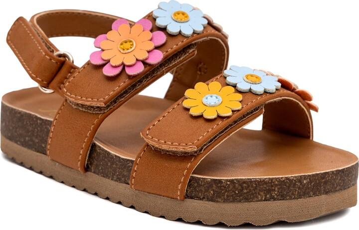 Kids Sandals for Girls 9 Tan