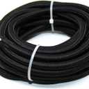 18/2 15Ft Vintage Wire Power Cord Antique Cable Black 18 AWG 2 Conductor 15 Feet Flexible Fabric Pendant Lighting(10A)