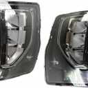 KarParts360 For Chevy Silverado 1500 2016 2017 2018 Fog Light LED Pair Driver and Passenger Side For 84000613, 84000614 | GM2592315, GM2593315