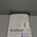 INOVADAY 100% Blackout Curtains for Bedroom, Black Out Curtains 84 Inch Long, Clip Rings Linen Blackout Drapes, Thermal Insulated Room Darkening for Living Room, 2 Panels - Beige,W50xL84