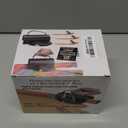 Wrapping Paper Cutter with Handle Gift Wrap Cutter for Christmas Paper Rolls, 3 Replaceable Blades for Smooth & Straight Cuts, Easy Paper Cutting Tool for Holidays (Black)