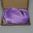 PLULON Light Purple Bob Wig with Heart Sunglasses Hair Cap, Colorful Short Bob Wigs Synthetic Party Wigs Funny Cosplay Hairpieces for Women Men Daily Bachelorette Halloween Costume Party Decorations