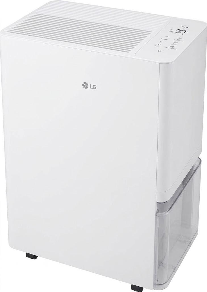 LG PuriCare 50 Pint/day, Energy Star, w/WiFi, Smart Compressor Dehumidifier with Drain Hose, Auto Shut off, Quiet, perfect for Basement, Bedroom, Home