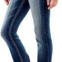 WallFlower Luscious Curvy Bootcut Jeans for Women Mid-Rise Insta Stretch Denim in Petite, Midsize, Plus Size, Juniors Jeans (11 Long, Jenna)