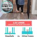 Toddleroo by North States - StepSafe Auto-Close Baby Gate: Pressure or Hardware Mount Metal Safety Gate with Swing Control - Adjustable 29-38 Inches Wide; 30 Inches Tall - Black