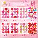 2 x Heart Stickers,Valentines Stickers,Heart Stickers for Kids,Valentines Stickers,Valentine's Day Stickers for Kids,Face,Envelope and Gifts(288pcs)
