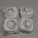 24 Hour Indoor Mechanical Timer with 2 Ground 3 Plug Socket Timer30 min Daily on/Off Cycle for Lamps, Christmas Tree Lights, ETL Certified, White4 Pack