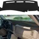 Dash Cover Mat Fit for 1999-2006 GMC Sierra/Chevy Chevrolet Silverado 1500 2500 3500 HD,2000-2006 GMC Yukon/Yukon XL/Chevy Suburban Tahoe Avalanche,Dashboard Pad Carpet (99-06 Black) Y44