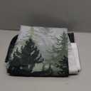 Accnicc Green Misty Forest Shower Curtain Ombre Sage Green White Mountain Pine Tree Waterproof Fabric Shower Curtains for Bathroom Nature Woodland Decorative Modern Bath Curtain Decor 72x72 Inches